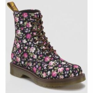 Dr. Martens Page Floral Rose Canvas Boot
